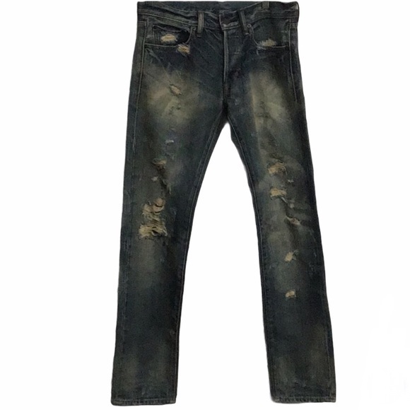 NWOT Ralph Lauren Slim Distressed Jeans 29 x 32